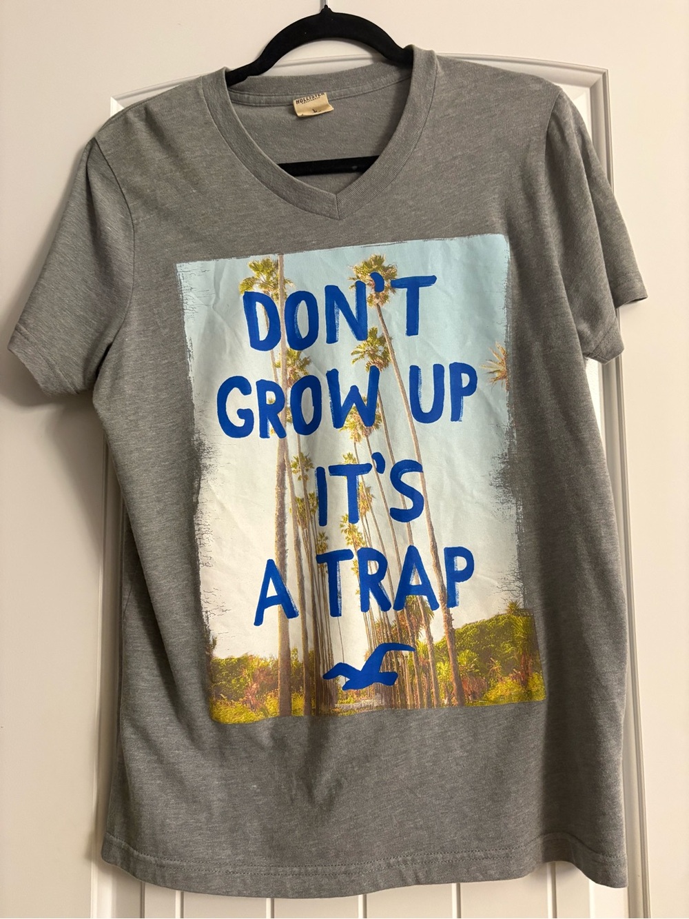 Gray 'Don't Grow Up It's A Trap' Kids Graphic Tee